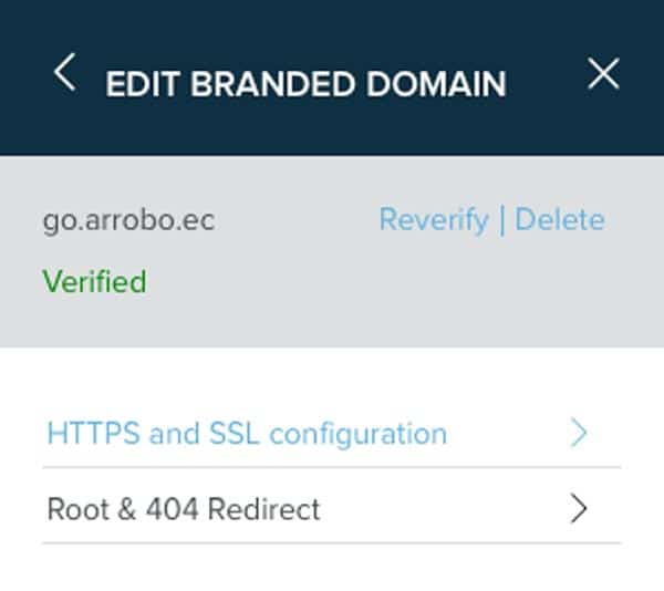 Tu dominio personalizado está verificado por Bitly