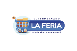 logo supermercado la feria